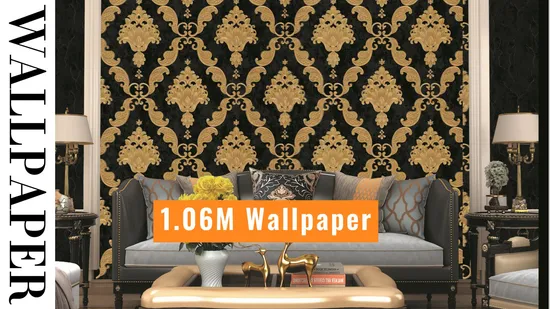 Zilan 106width Factory Classic PVC Vinyl Wallcovering Non-Woven Wallpaper for Home and Hotel Decor Project